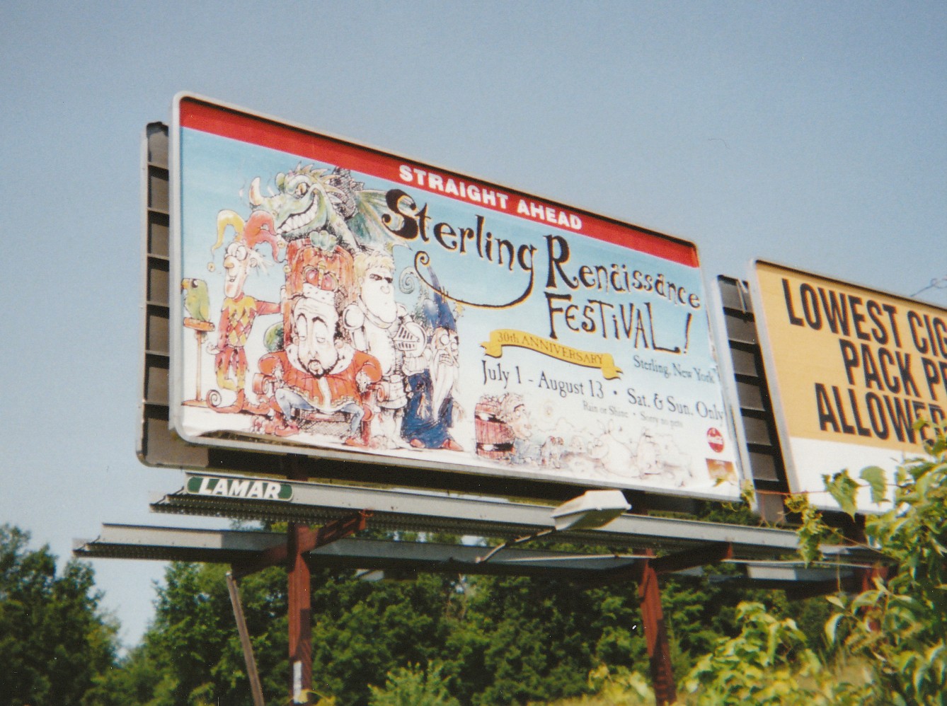 Sterling Renaissance Festival billboard